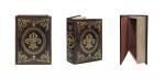 Муляж книги (кожаная обложка) Лилия малый цвет: бордовый с золотом