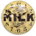 Часы круглые Milk